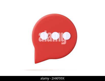 3D Chat-Blase Stock Vektor