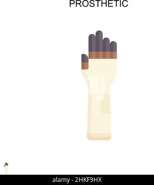 Prothetisches einfaches Vektorsymbol. Illustration Symbol Design-Vorlage für Web mobile UI-Element. Stock Vektor