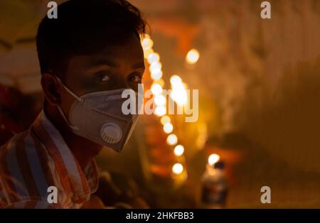 Rakher Upobash, Bardi Bangladesh Stockfoto