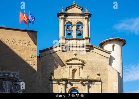 Spanien, Navarra, Pamplona (Iruña), Bühne auf dem Camino Francés, spanische Pilgerroute nach Santiago de Compostela, UNESCO-Weltkulturerbe, Museum von Navarra Stockfoto