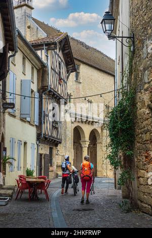 Frankreich, Gironde, La Reole, Stadt der Kunst und Geschichte, Bühne auf der Via Lemovicensis oder Vezelay Weg, einer der wichtigsten Wege nach Santiago de Compostela Stockfoto