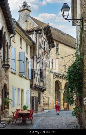 Frankreich, Gironde, La Reole, Stadt der Kunst und Geschichte, Bühne auf der Via Lemovicensis oder Vezelay Weg, einer der wichtigsten Wege nach Santiago de Compostela Stockfoto