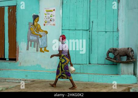 Benin, Cotonou, die schwimmende Stadt Ganvie Stockfoto