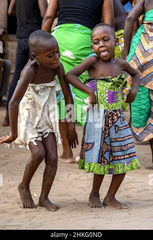 Benin, Possotome Provinz, Awame, Voodoo Tänze und Trance genannt Koku Houn, Koku Gottheit Stockfoto