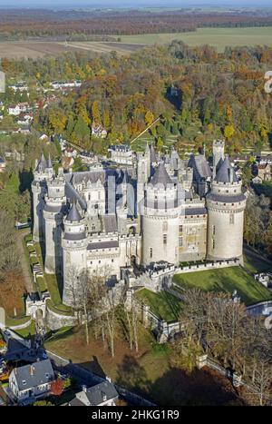 Frankreich, Oise (60), das Schloss von Pierrefonds Stockfoto