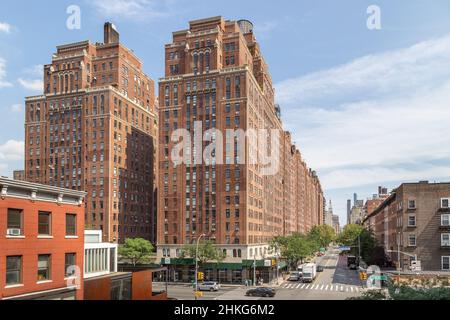 Apartmentkomplex London Terrace in New York Cit Stockfoto