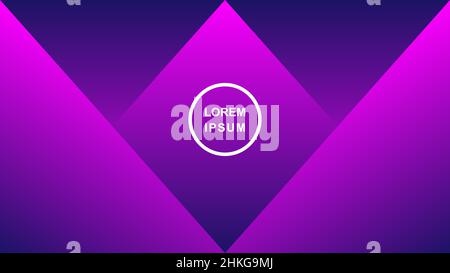 Purpurner, abstrakter Hexagon-Hintergrund Stock Vektor