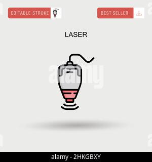 Laser Simple Vector-Symbol. Stock Vektor