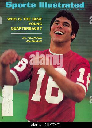 Vintage-Cover in der Ausgabe vom 15. Februar 1971 des „Sports Illustrated“ Magazine, USA Stockfoto