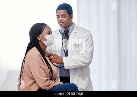 Betreuung aller Patienten in seiner Gemeinde Stockfoto