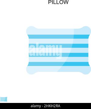 Einfaches Vektor-Symbol für Kissen. Illustration Symbol Design-Vorlage für Web mobile UI-Element. Stock Vektor