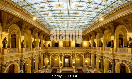 PRAG, TSCHECHIEN, JANUAR 26 2022, Innere des Nationalmuseums in Prag. Stockfoto