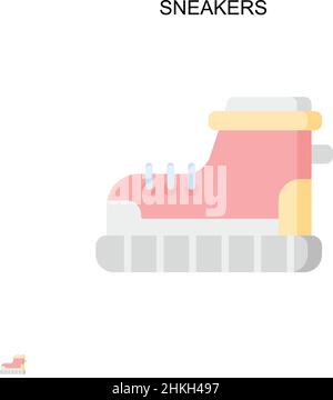 Sneaker einfaches Vektor-Symbol. Illustration Symbol Design-Vorlage für Web mobile UI-Element. Stock Vektor