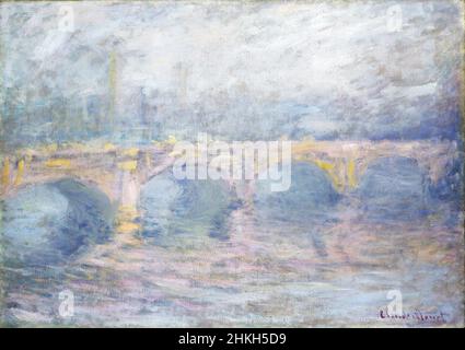 Waterloo Bridge, London, bei Sonnenuntergang von Claude Monet (1840-1926), Öl auf Leinwand, 1904 Stockfoto