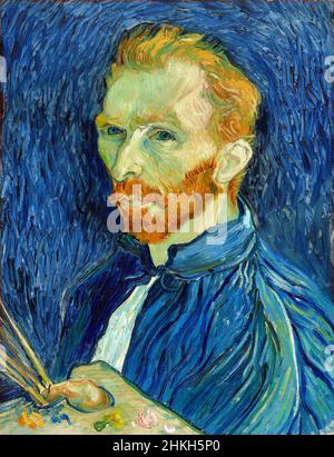 Vincent van Gogh (1853-1890), Selbstporträt, Öl auf Leinwand, 1889 Stockfoto