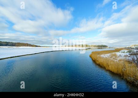 Die Greater Amund Island ist ein Naturschutzgebiet an der schwedischen Westküste Stockfoto
