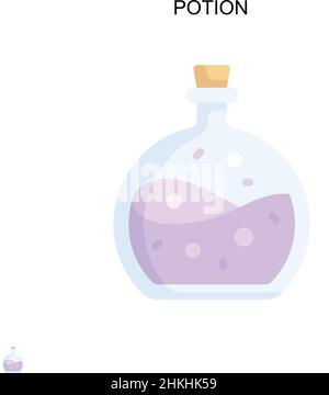 Potion Simple Vektor-Symbol. Illustration Symbol Design-Vorlage für Web mobile UI-Element. Stock Vektor