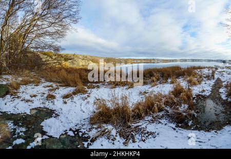 Die Greater Amund Island ist ein Naturschutzgebiet an der schwedischen Westküste Stockfoto