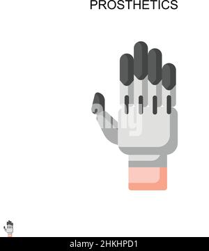 Einfaches Vektorsymbol für Prothetik. Illustration Symbol Design-Vorlage für Web mobile UI-Element. Stock Vektor