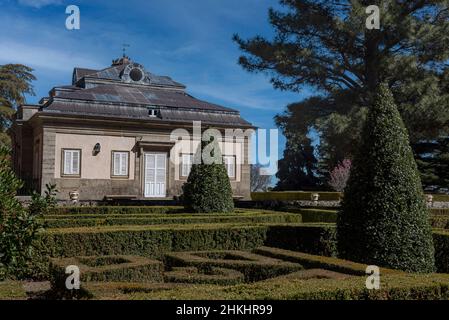 La Casita del Infante, eine der Residenzen der spanischen Königsfamilie. San Lorenzo del Escorial Stockfoto