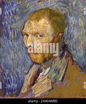 VINCENT van GOGH (1853-1890) Selbstportriat des niederländischen Malers im Jahr 1889 Stockfoto