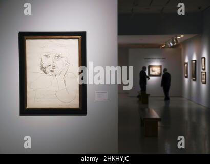New York, USA. 04th. Februar 2022. Kunstwerke aus Christie's 20th/21st Century London Evening Sale: Shanghai to London am Freitag, den 4. Februar 2022, sind im Christie's in New York City zu sehen. Foto von John Angelillo/UPI Credit: UPI/Alamy Live News Stockfoto