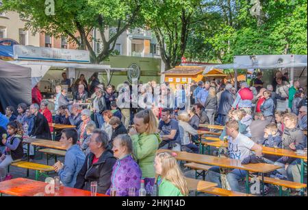 Aachen Juni 2016: Bürgerfest in Aachen Eilendorf Stockfoto