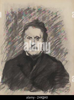 Kunst inspiriert von Portrait of a man, James Ensor, um 1880-1890, Zeichnung, Belgische Kunst, Klassische Werke, die von Artotop mit einem Hauch von Moderne modernisiert wurden. Formen, Farbe und Wert, auffällige visuelle Wirkung auf Kunst. Emotionen durch Freiheit von Kunstwerken auf zeitgemäße Weise. Eine zeitlose Botschaft, die eine wild kreative neue Richtung verfolgt. Künstler, die sich dem digitalen Medium zuwenden und die Artotop NFT erschaffen Stockfoto