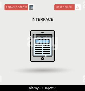 Interface Simple Vector-Symbol. Stock Vektor
