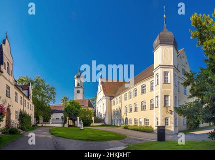 Schloss in Isny im Allgau, Deutschland, Baden-Württemberg Stockfoto