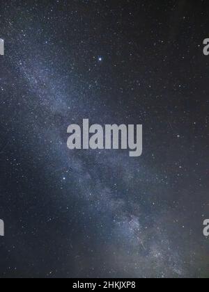 Milky way at starry sky over Starnberg Lake, Germany, Bavaria Stockfoto