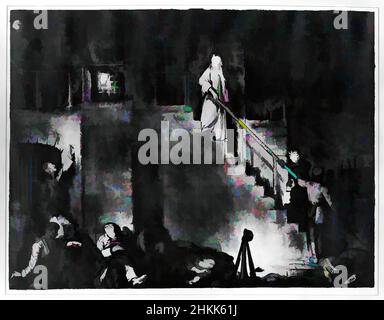 Kunst inspiriert von Mord an Edith Cavell „The war Series“, „The war Series“, George Wesley Bellows, Amerikaner, 1882-1925, Lithographie auf Wove-Papier, 1918, Bild: 18 7/8 x 24 13/16 Zoll, 48 x 63 cm, Held, Verrat, erster Weltkrieg, Klassische Werke, die von Artotop mit einem Schuss Moderne modernisiert wurden. Formen, Farbe und Wert, auffällige visuelle Wirkung auf Kunst. Emotionen durch Freiheit von Kunstwerken auf zeitgemäße Weise. Eine zeitlose Botschaft, die eine wild kreative neue Richtung verfolgt. Künstler, die sich dem digitalen Medium zuwenden und die Artotop NFT erschaffen Stockfoto