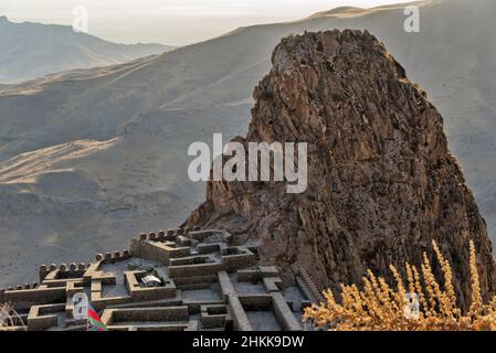 Alinjagala, eine alte Zitadelle im Alinja-Gebirge, Autonome Republik Nakhchivan, eine Exklave von Aserbaidschan Stockfoto