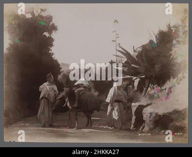 Kunst inspiriert von View from Site in Northern Africa or Syria, Albumen-Silberfoto, 19th Jahrhundert, 7 1/2 x 10 Zoll, 19,1 x 25,4 cm, Klassische Werke, die von Artotop mit einem Schuss Moderne modernisiert wurden. Formen, Farbe und Wert, auffällige visuelle Wirkung auf Kunst. Emotionen durch Freiheit von Kunstwerken auf zeitgemäße Weise. Eine zeitlose Botschaft, die eine wild kreative neue Richtung verfolgt. Künstler, die sich dem digitalen Medium zuwenden und die Artotop NFT erschaffen Stockfoto