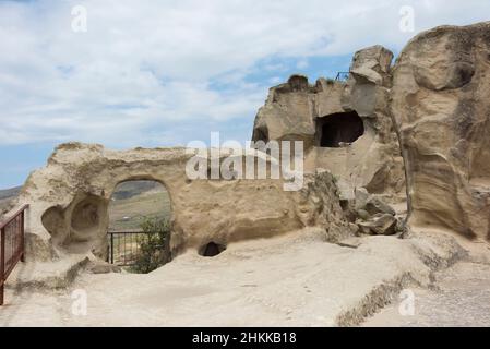 Uplistsikhe Höhlenkomplex, Denkmal der Felsarchitektur, Gori, Georgien Stockfoto