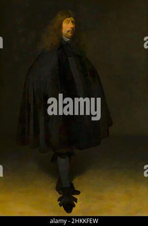 Kunst inspiriert von Selbstportrait, Gerard ter Borch, c. 1668, Classic Works modernisiert von Artotop mit einem Schuss Moderne. Formen, Farbe und Wert, auffällige visuelle Wirkung auf Kunst. Emotionen durch Freiheit von Kunstwerken auf zeitgemäße Weise. Eine zeitlose Botschaft, die eine wild kreative neue Richtung verfolgt. Künstler, die sich dem digitalen Medium zuwenden und die Artotop NFT erschaffen Stockfoto