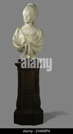 Kunst inspiriert von der Büste von Prinzessin Frederika Sophia Wilhelmina 1751-1820, geborene Collot, Marie-Anne Falconet, 1782, Klassisches Werk, das von Artotop mit einem Schuss Moderne modernisiert wurde. Formen, Farbe und Wert, auffällige visuelle Wirkung auf Kunst. Emotionen durch Freiheit von Kunstwerken auf zeitgemäße Weise. Eine zeitlose Botschaft, die eine wild kreative neue Richtung verfolgt. Künstler, die sich dem digitalen Medium zuwenden und die Artotop NFT erschaffen Stockfoto