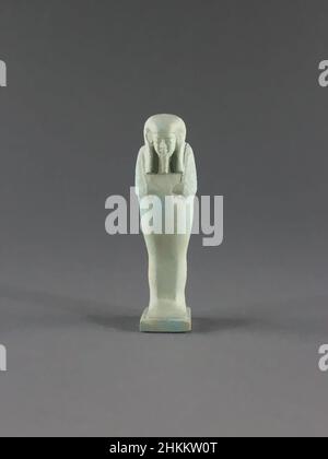 Kunst inspiriert von Shabti von Padipep, ägyptisch, Dynastie 26 (Saite), 664-525 v. Chr., Spätperiode, 664-332 v. Chr., 664-332 v. Chr., Faience, Ägypten, Afrika, Skulptur, Höhe: 6 Zoll (15,2 cm, Classic Works modernisiert von Artotop mit einem Schuss Moderne. Formen, Farbe und Wert, auffällige visuelle Wirkung auf Kunst. Emotionen durch Freiheit von Kunstwerken auf zeitgemäße Weise. Eine zeitlose Botschaft, die eine wild kreative neue Richtung verfolgt. Künstler, die sich dem digitalen Medium zuwenden und die Artotop NFT erschaffen Stockfoto