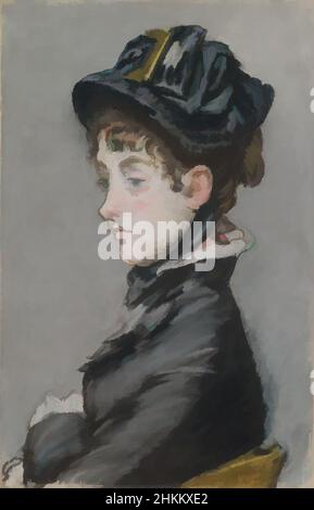 Kunst inspiriert von Madame Guillemet, Édouard Manet, Französisch, 1832-1883, 1880, Pastell auf Leinwand, auf Masonit montiert, Zeichnungen und Aquarelle, 21 9/16 x 13 7/8 Zoll (54,8 x 35,2 cm, Classic Works modernisiert von Artotop mit einem Schuss Modernität. Formen, Farbe und Wert, auffällige visuelle Wirkung auf Kunst. Emotionen durch Freiheit von Kunstwerken auf zeitgemäße Weise. Eine zeitlose Botschaft, die eine wild kreative neue Richtung verfolgt. Künstler, die sich dem digitalen Medium zuwenden und die Artotop NFT erschaffen Stockfoto