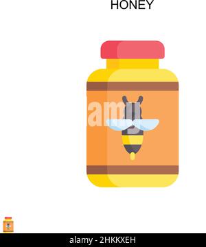 Einfaches Vektorsymbol „Honig“. Illustration Symbol Design-Vorlage für Web mobile UI-Element. Stock Vektor