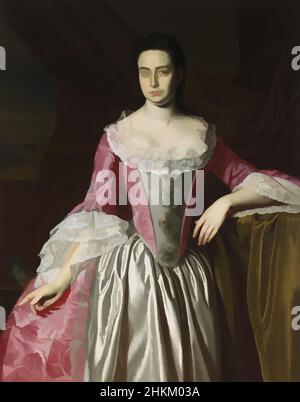 Kunst inspiriert von Eunice Dennie Burr, John Singleton Copley, Amerikaner, 1738-1815, 1758-60, Öl auf Leinwand, hergestellt in Neu-England, den Vereinigten Staaten, Nord- und Mittelamerika, Gemälde, 50 × 40 Zoll (127 × 101,6 cm, Classic Works modernisiert von Artotop mit einem Schuss Moderne. Formen, Farbe und Wert, auffällige visuelle Wirkung auf Kunst. Emotionen durch Freiheit von Kunstwerken auf zeitgemäße Weise. Eine zeitlose Botschaft, die eine wild kreative neue Richtung verfolgt. Künstler, die sich dem digitalen Medium zuwenden und die Artotop NFT erschaffen Stockfoto