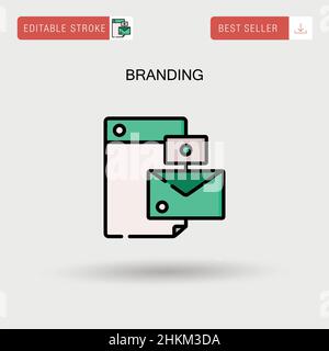 Einfaches Vektor-Symbol für das Branding. Stock Vektor