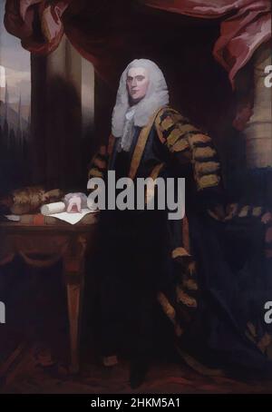 Kunst inspiriert von Henry Addington, First Viscount Sidmouth, John Singleton Copley, Amerikaner, 1738-1815, 1797-98, Öl auf Leinwand, hergestellt in London, Groß-London, England, Europa, London, Groß-London, England, Europa, Gemälde, 93 1/2 Zoll × 64 Zoll (237,5 × 162,6 cm, Classic Works modernisiert von Artotop mit einem Schuss Moderne. Formen, Farbe und Wert, auffällige visuelle Wirkung auf Kunst. Emotionen durch Freiheit von Kunstwerken auf zeitgemäße Weise. Eine zeitlose Botschaft, die eine wild kreative neue Richtung verfolgt. Künstler, die sich dem digitalen Medium zuwenden und die Artotop NFT erschaffen Stockfoto