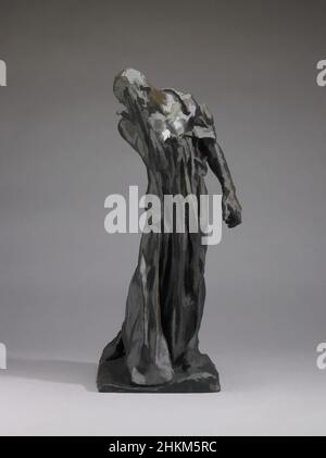 Kunst inspiriert von Pierre de Wiessant, Auguste Rodin, französisch, 1840-1917, c.1895, Bronze, Paris, Île-de-France, Frankreich, Europa, Metallarbeiten, Skulptur, 17 7/8 x 9 1/16 x 8 7/16 Zoll (45,4 x 23 x 21,4 cm, Classic Works modernisiert von Artotop mit einem Schuss Modernität. Formen, Farbe und Wert, auffällige visuelle Wirkung auf Kunst. Emotionen durch Freiheit von Kunstwerken auf zeitgemäße Weise. Eine zeitlose Botschaft, die eine wild kreative neue Richtung verfolgt. Künstler, die sich dem digitalen Medium zuwenden und die Artotop NFT erschaffen Stockfoto