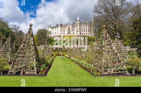 Dunrobin Castle Museum & Gardens in der Nähe von Golspie Highland-Schottland Stockfoto