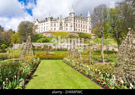 Dunrobin Castle Museum & Gardens in der Nähe von Golspie Highland-Schottland Stockfoto