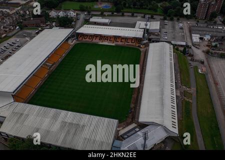 Vale Park Aerial Photos , Port Vale Football Club Stoke on Trent Staffordshire Stockfoto