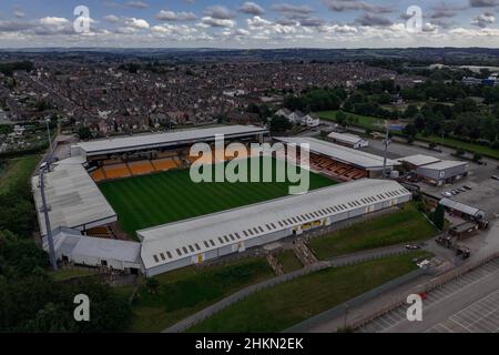 Vale Park Aerial Photos , Port Vale Football Club Stoke on Trent Staffordshire Stockfoto