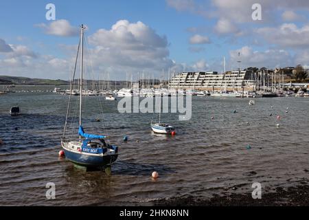Mayflower Marina, Richmond Walk, Devonport, Plymouth vom Stonehouse Stockfoto