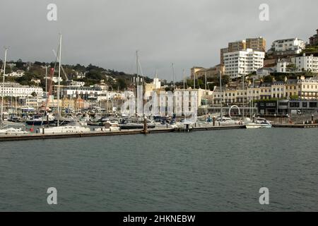 Torquay Harbour und Marina, Devon, Großbritannien Stockfoto